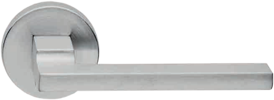 Дверная ручка на розетке 204R Innova Матовый хром (FIXA)