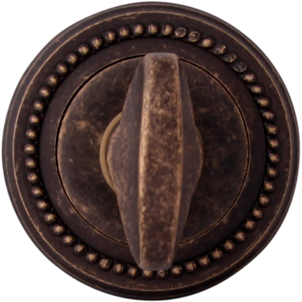 Дверная ручка на розетке Накладка Wc на розетке L Античная бронза