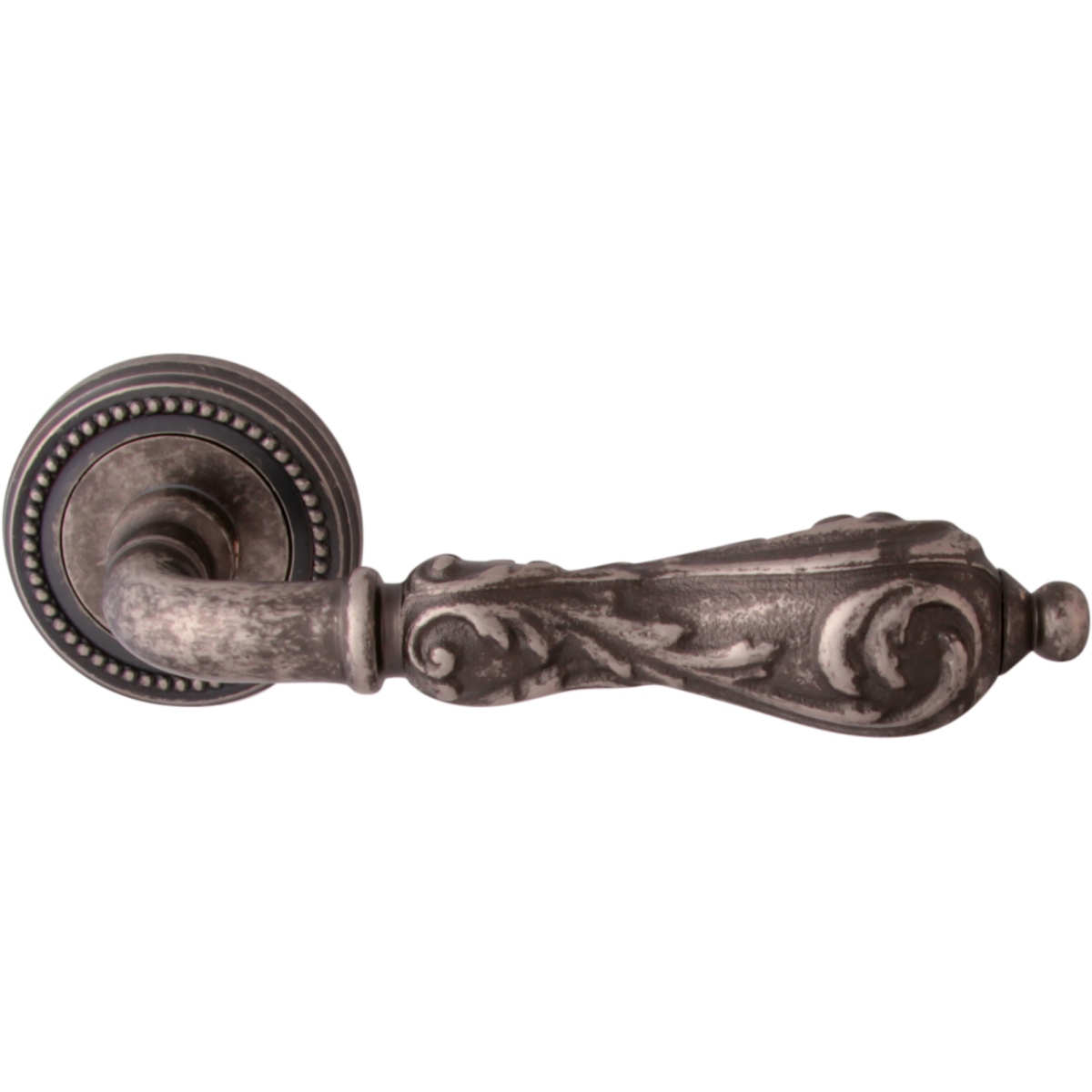 Дверная ручка на розетке 229 50L Libra Античное серебро