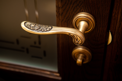Дверная ручка на розетке 285V Daisy Матовая бронза