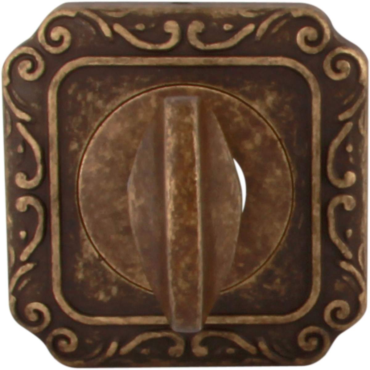 Накладка Wc на квадратной розетке Q Античная бронза