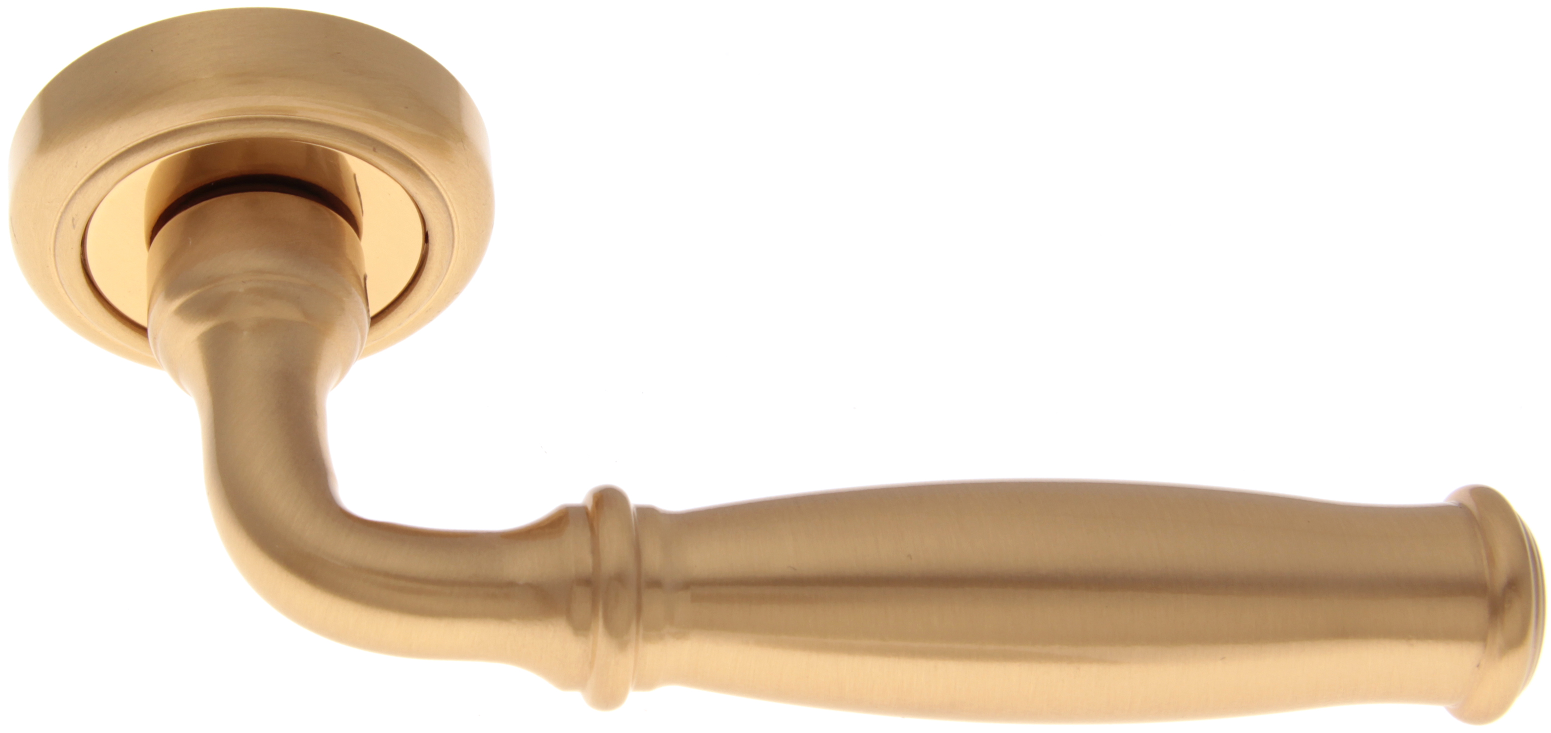 Дверная ручка на розетке 266V Isabel Матовая латунь/латунь