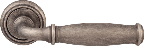 Дверная ручка на розетке 266 Isabel серебро античное