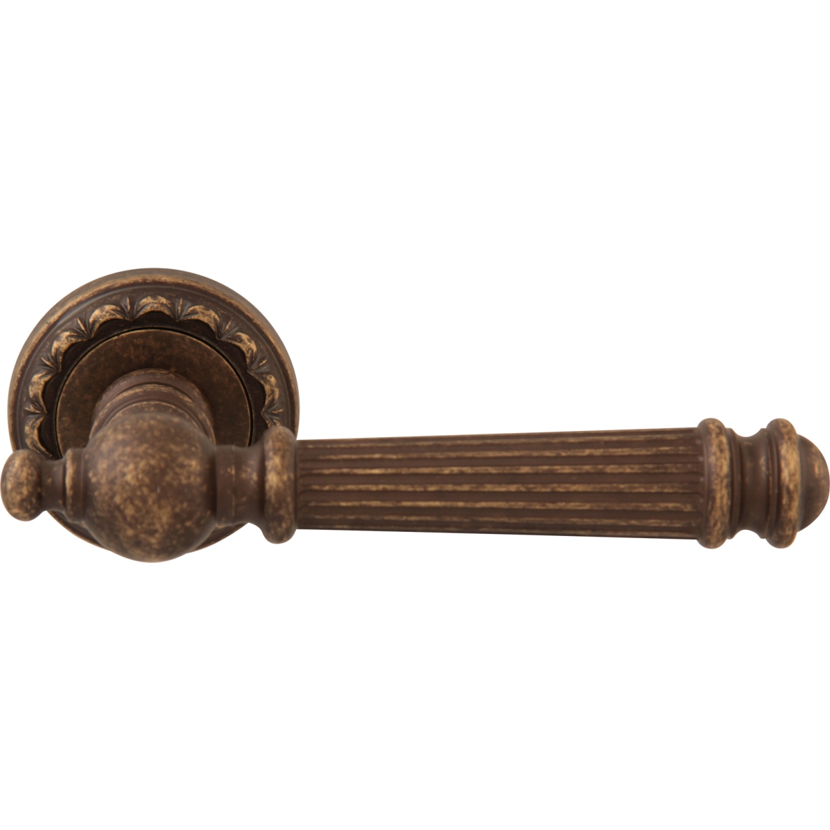 Дверная ручка на розетке 102 D Veronica Античная бронза