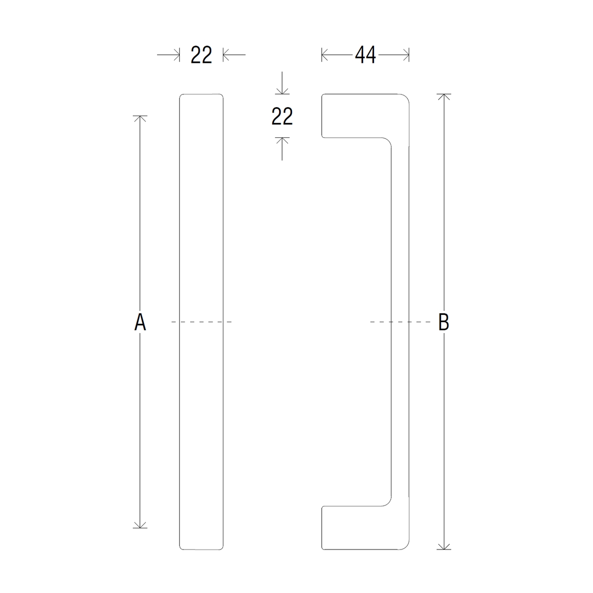 Скоба Asti 754 Полированный хром