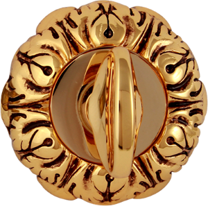 Накладка Wc rose 60 mm NEW Золото 24К + коричневый