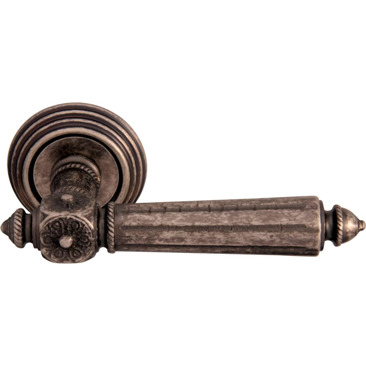 Дверная ручка на розетке 246 P Nike Античное серебро