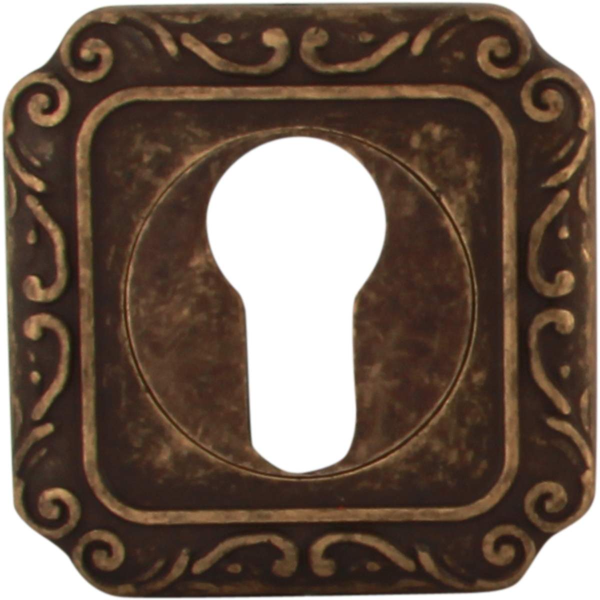 Накладка Cyl на квадратной розетке Q Античная бронза