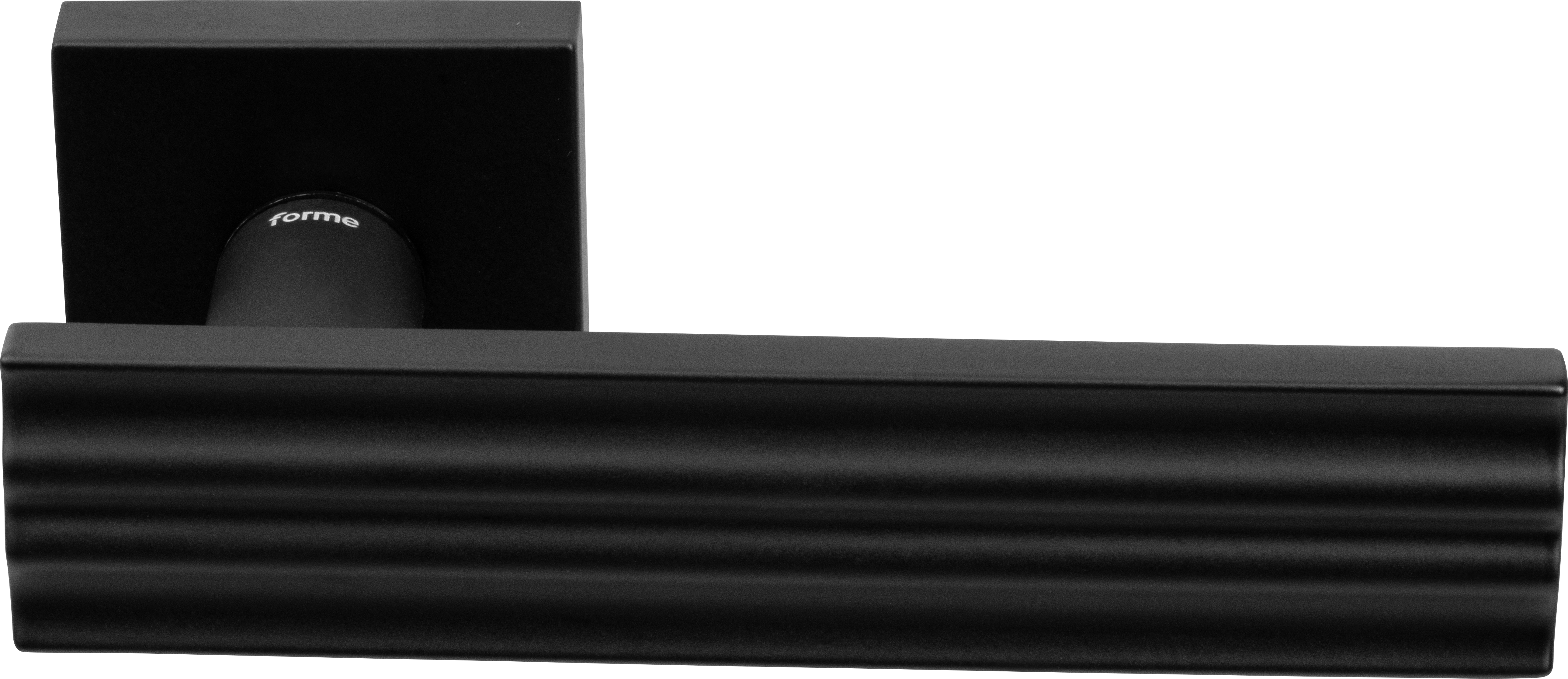 FORME Дверная ручка на квадратной розетке 538 ANDROMEDA черный (FIXA)