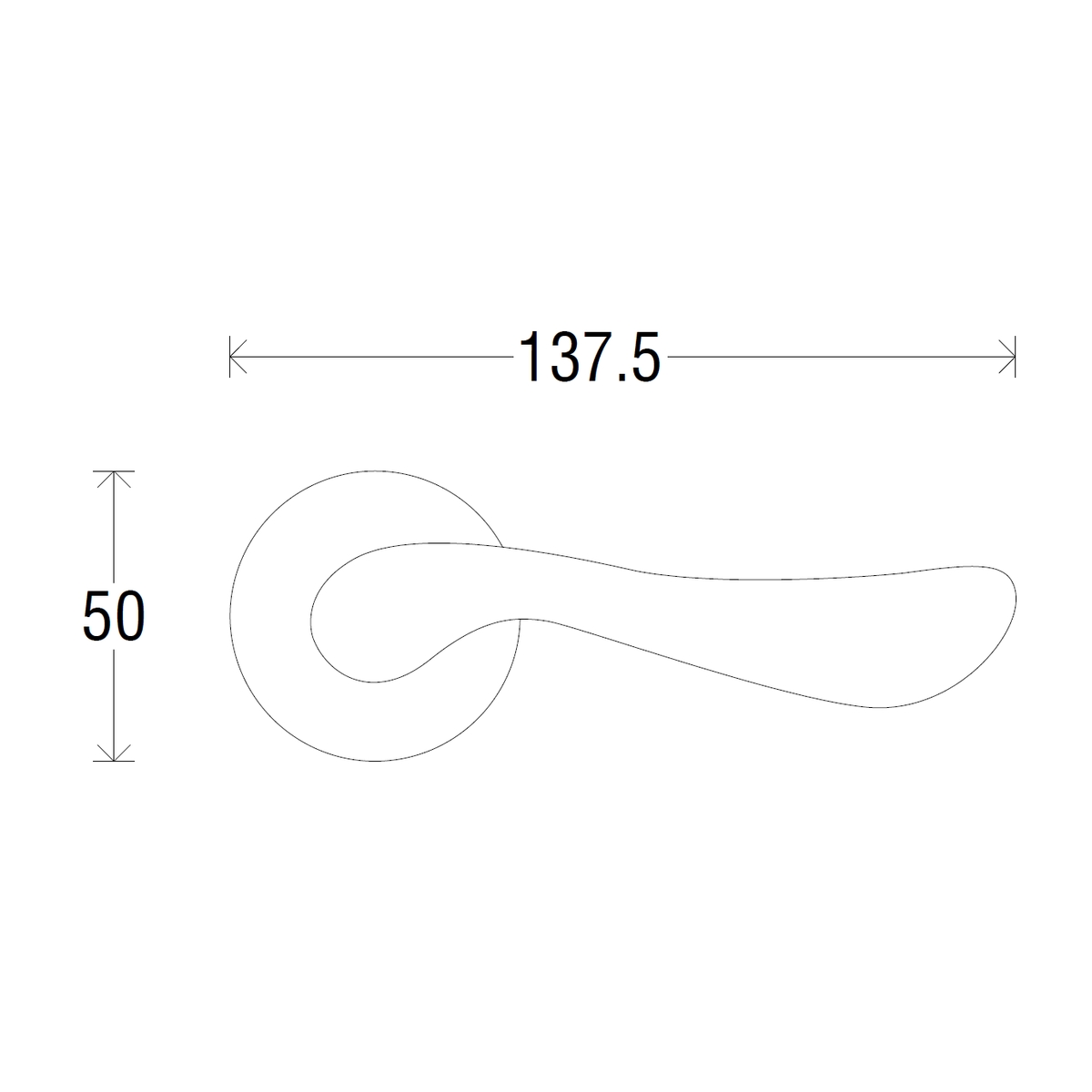 Дверная ручка на розетке 102V Veronica Полированная латунь