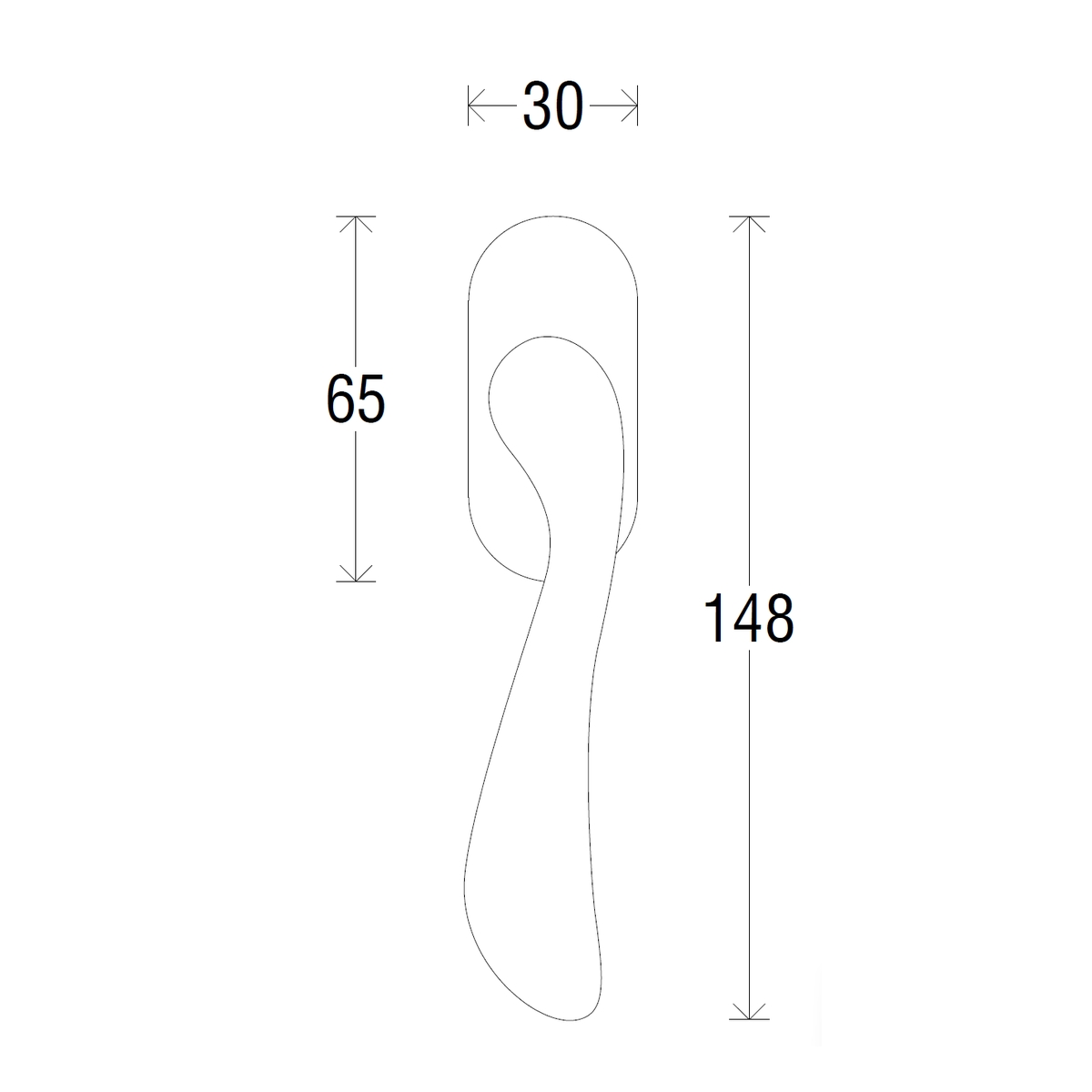 Дверная ручка на розетке 235 F Mirella Античная бронза