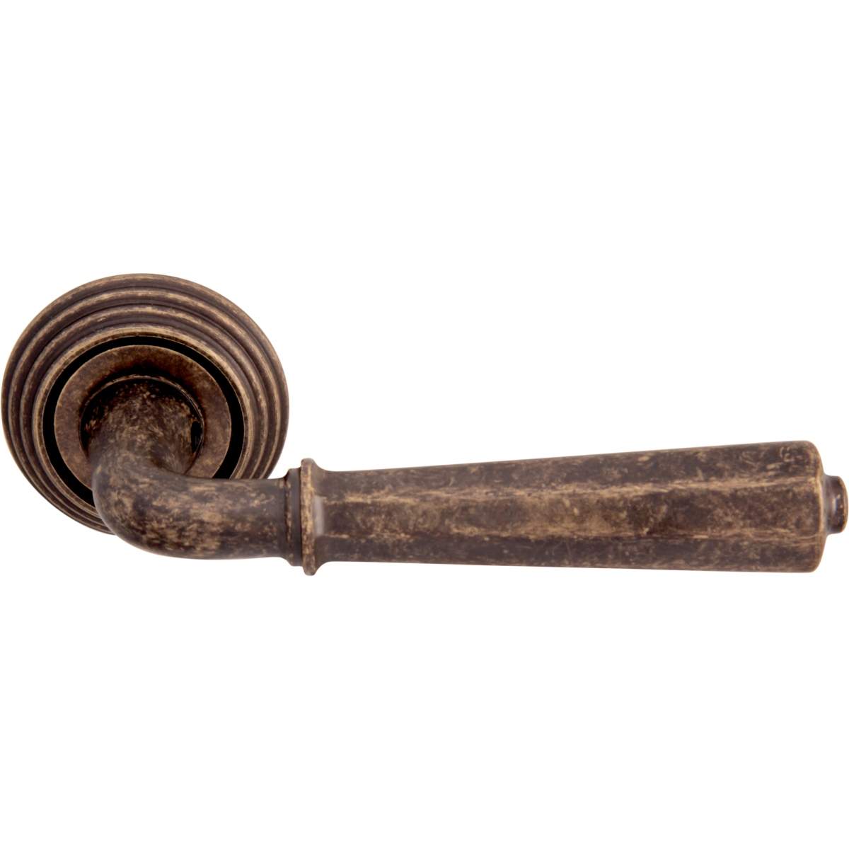 Дверная ручка на розетке 424P Denver Античная бронза