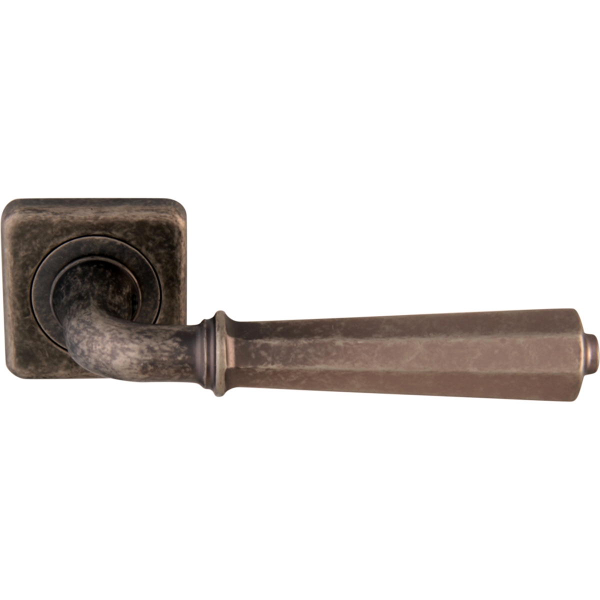 Дверная ручка на розетке 424 Z1 Denver Античное серебро