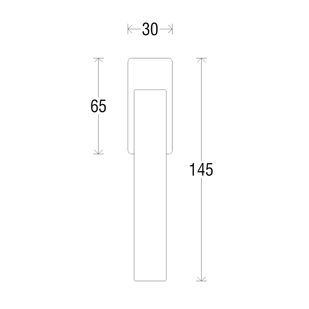 Оконная ручка 0115 Goccia Полированный хром