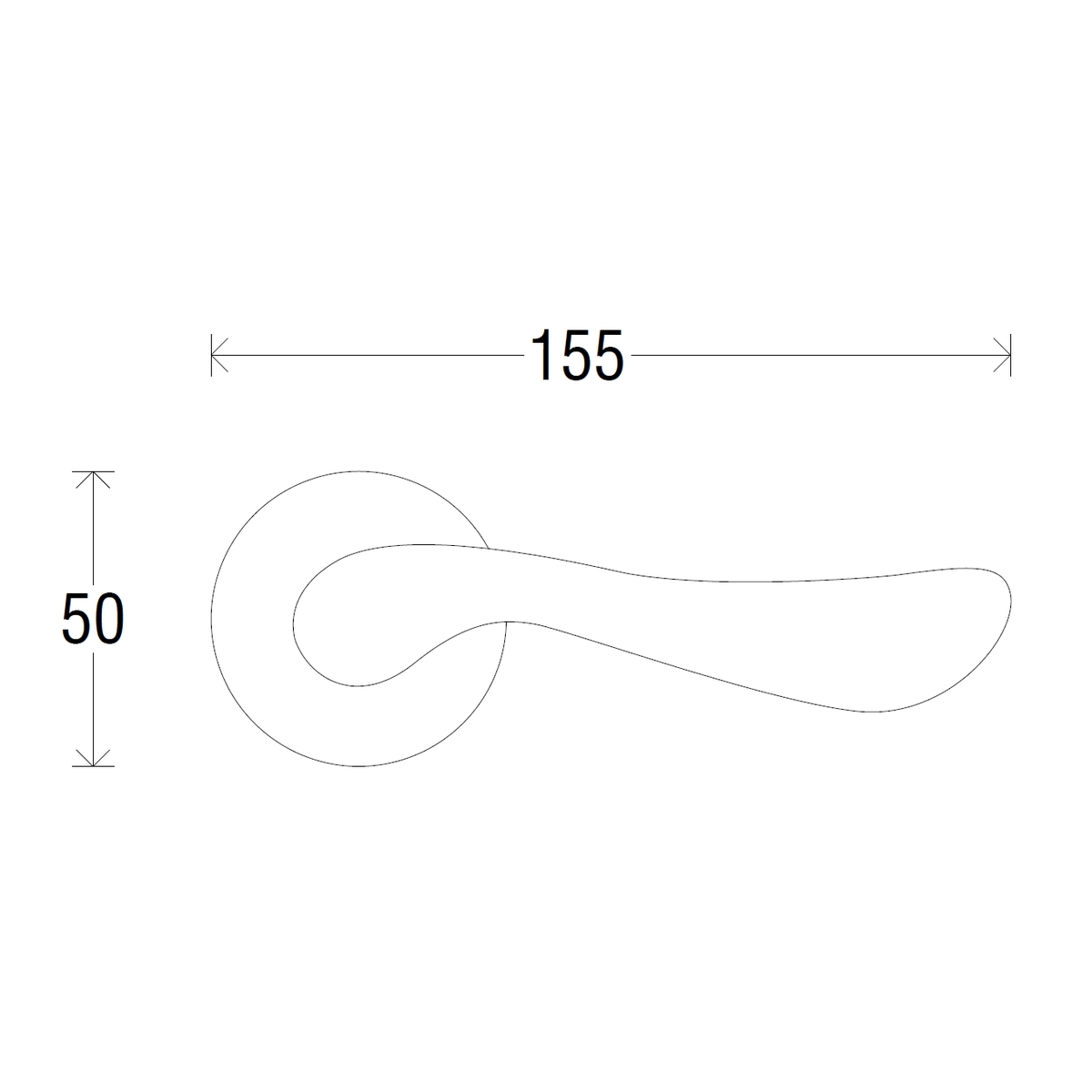 Дверная ручка на розетке 424V Denver Античное серебро