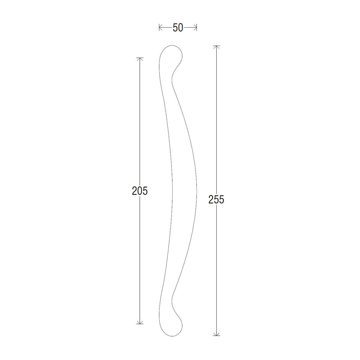 Скоба Antik 700 Античная бронза
