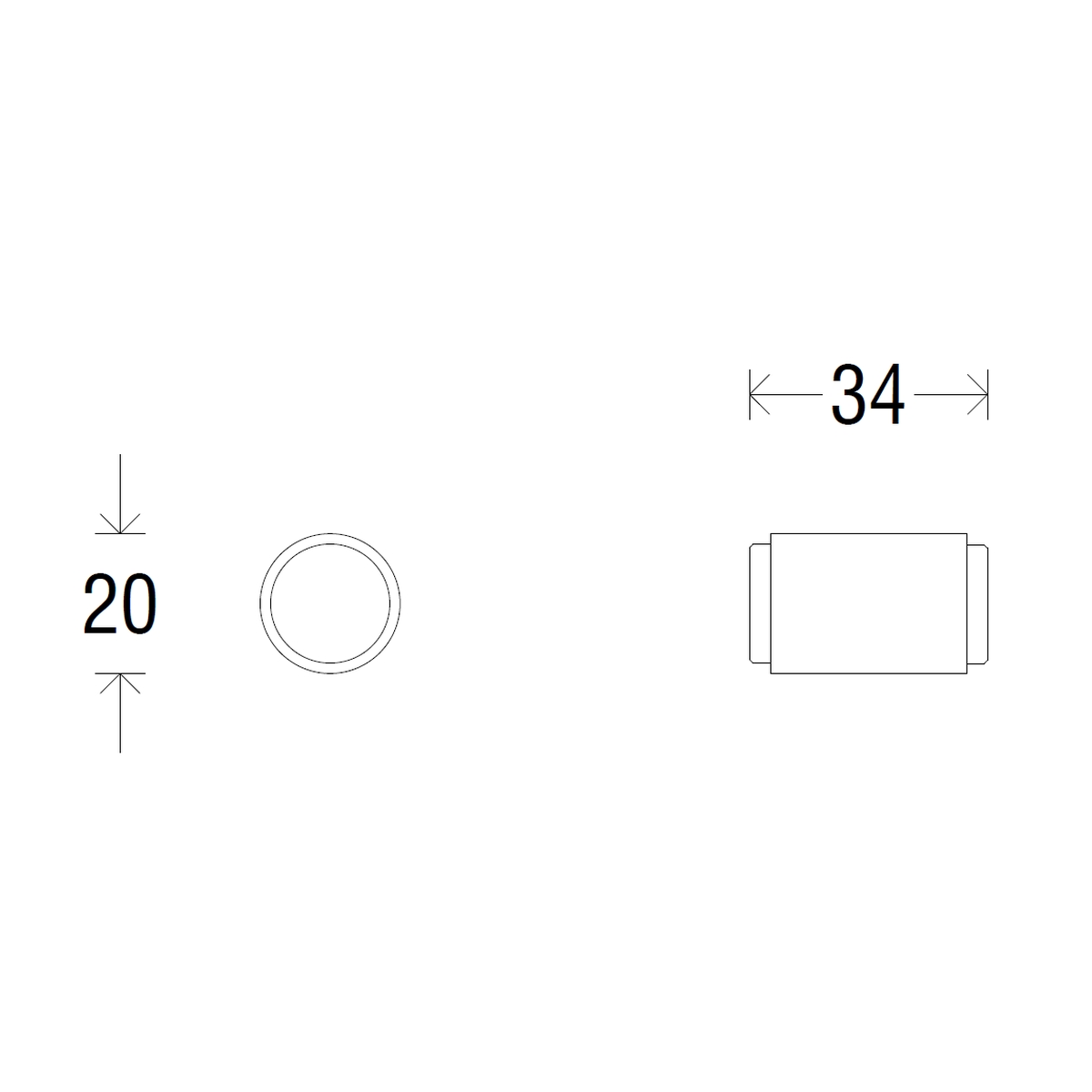 Мебельная ручка-кноб PM09 ALYA ЧЕРНЫЙ МАТОВЫЙ