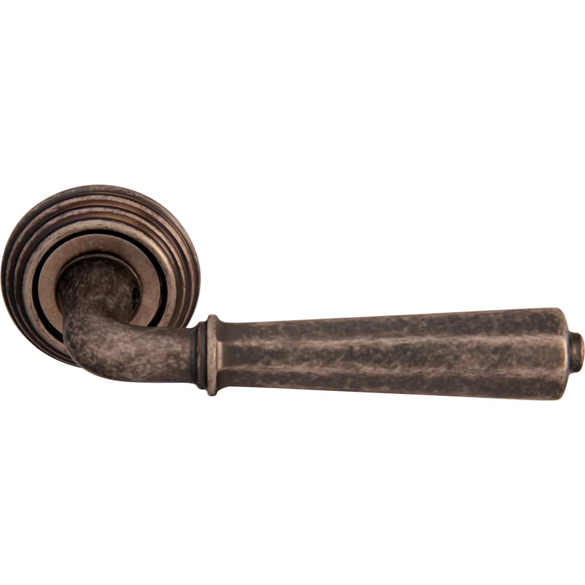 Дверная ручка на розетке 424P Denver Античное серебро