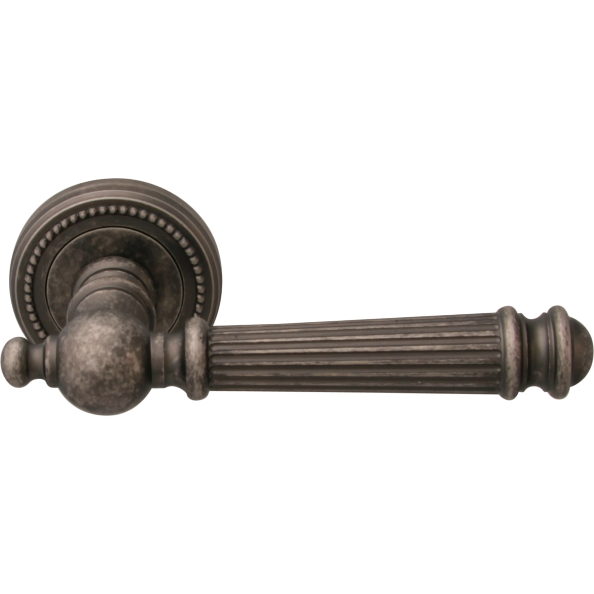 Дверная ручка на розетке 102 50L Veronica Античное серебро