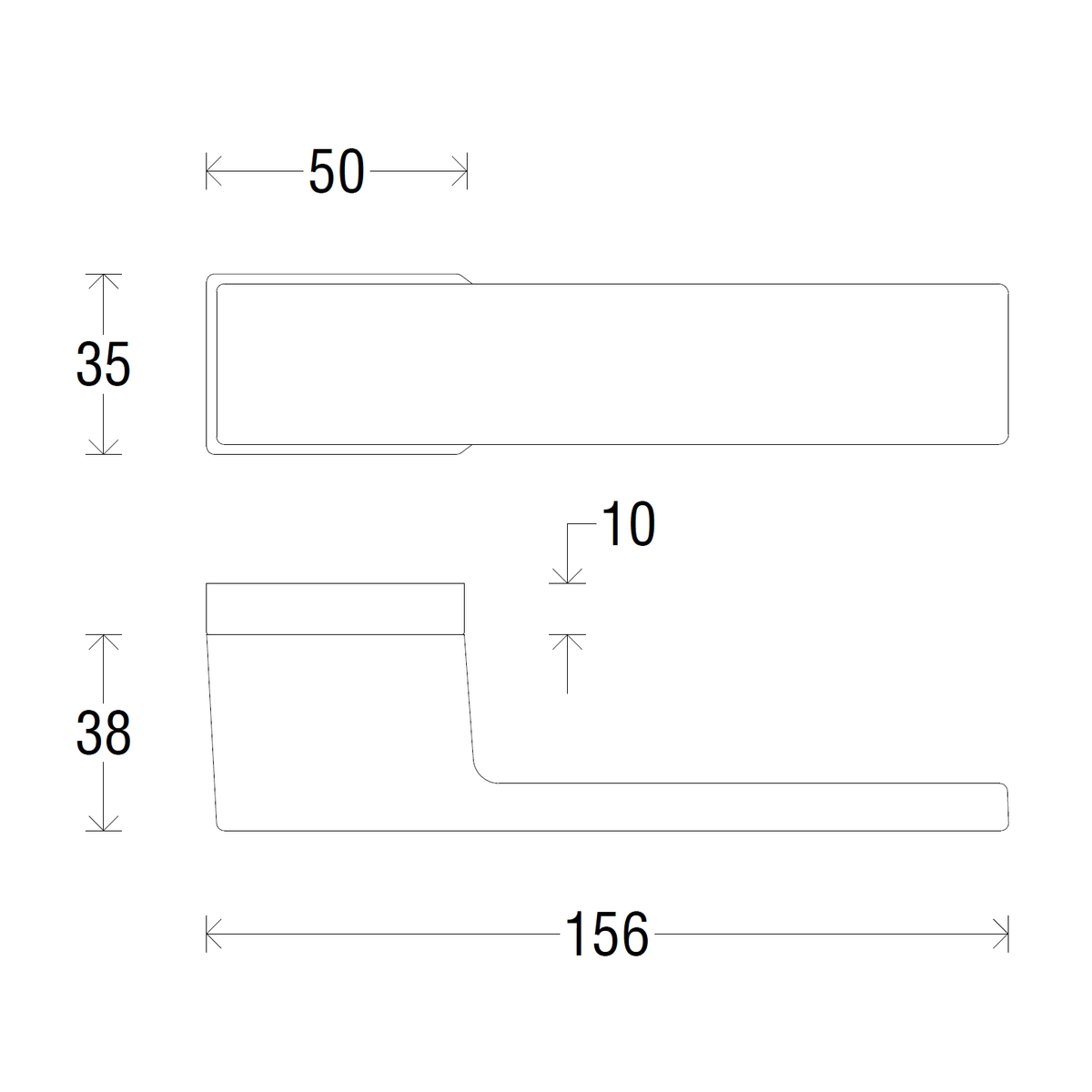 Дверная ручка на розетке Icon 302 Матовый хром с вставкой черная