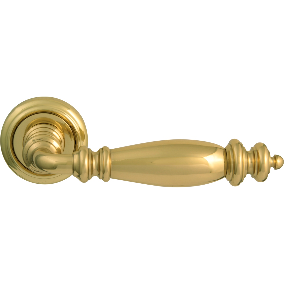 Дверная ручка на розетке 403 V Siena brass Полированная латунь