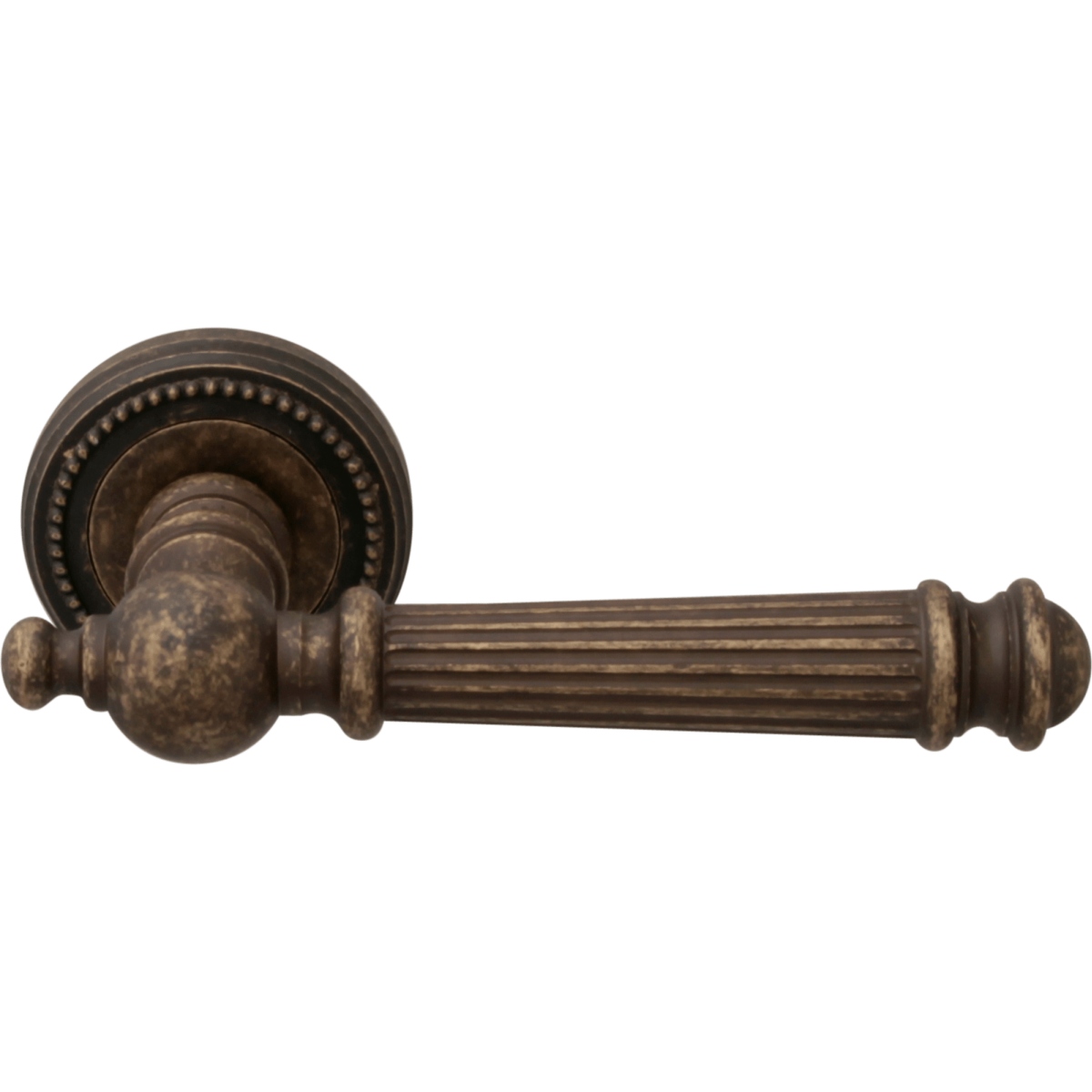 Дверная ручка на розетке 102 50L Veronica Античная бронза