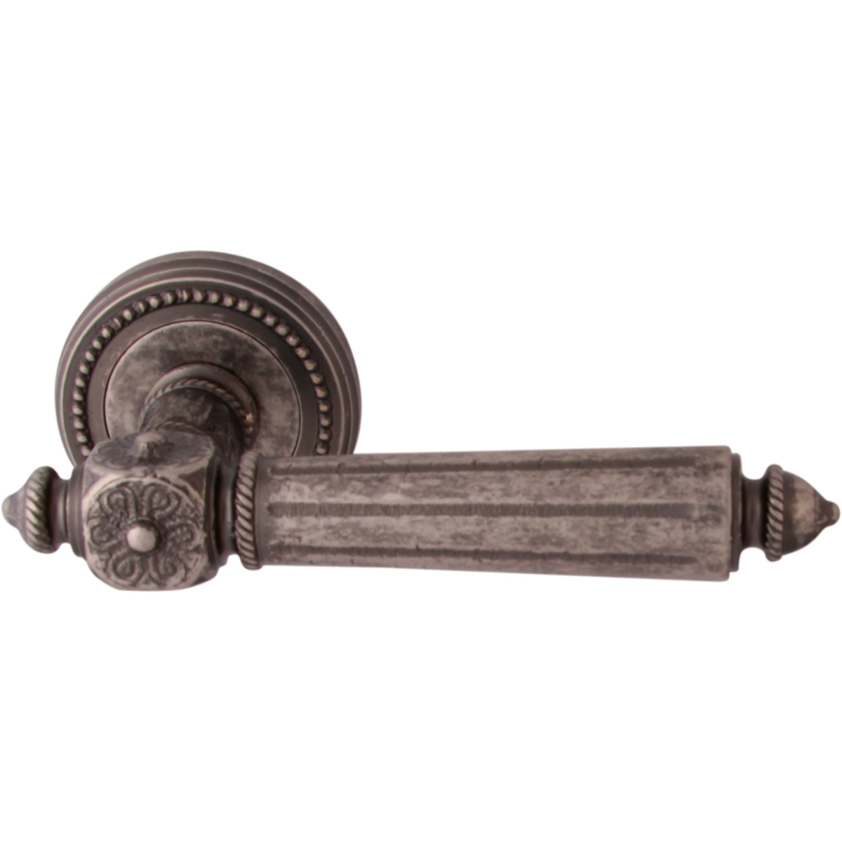 Дверная ручка на розетке 246 50L Nike Античное серебро
