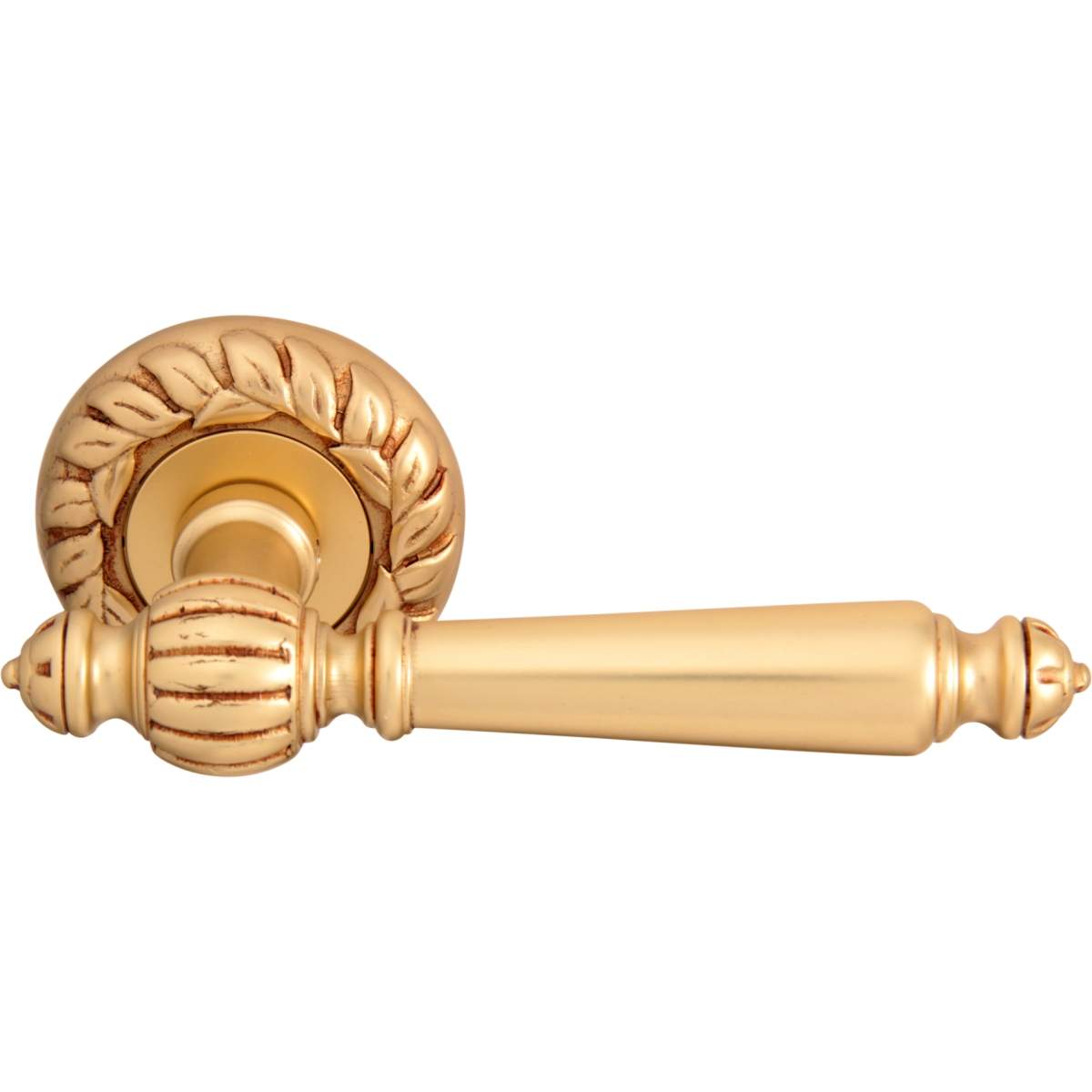 Дверная ручка на розетке 235 60 мм Mirella Французское золото