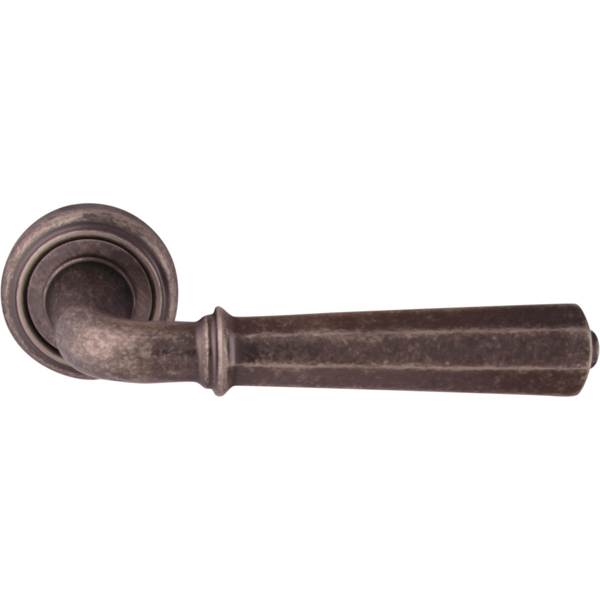 Дверная ручка на розетке 424V Denver Античное серебро