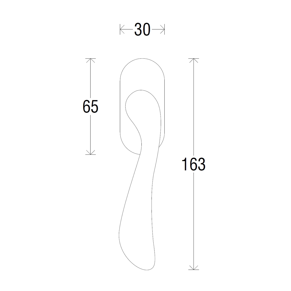 Дверная ручка на розетке 290 F Rania Античная бронза