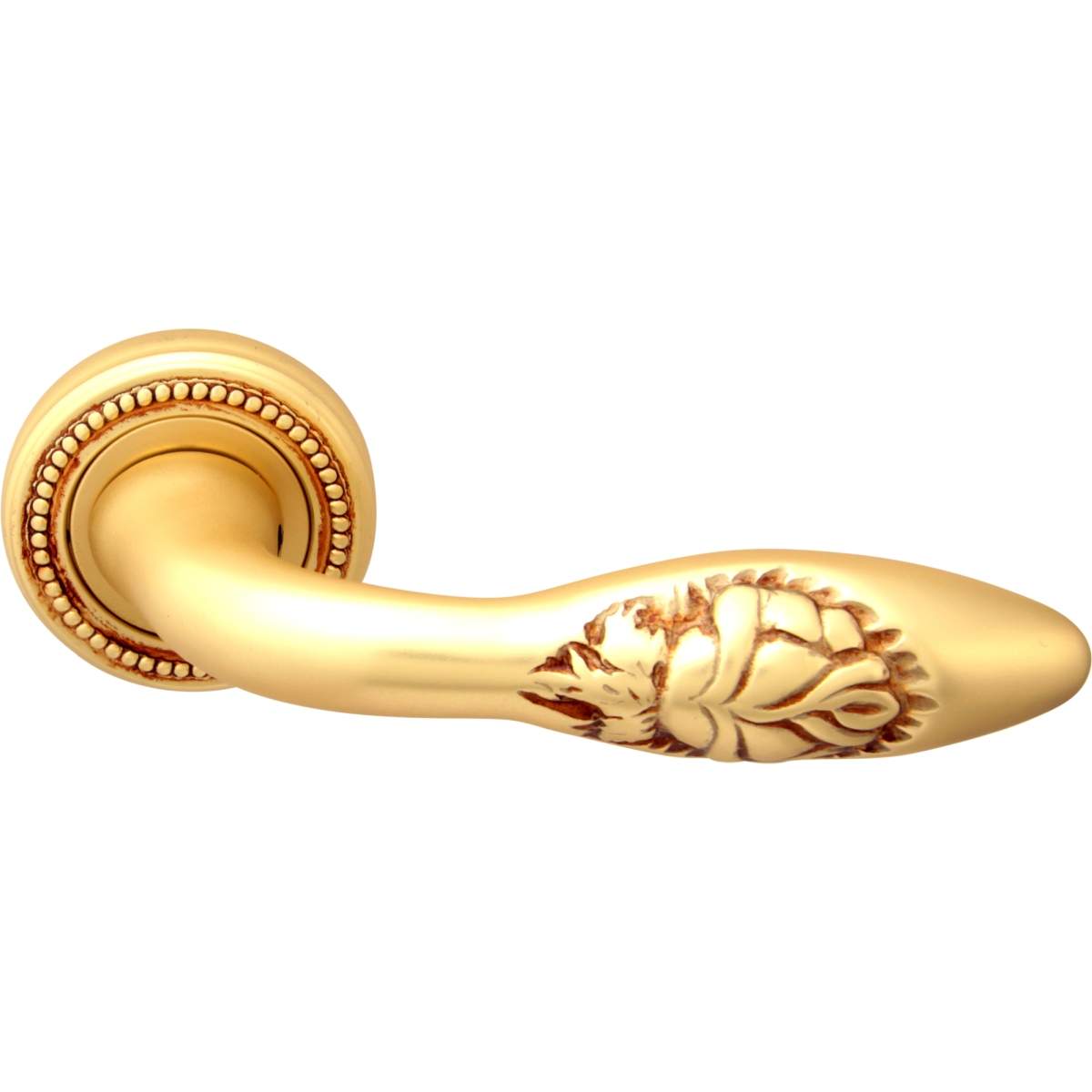 Дверная ручка на розетке 243 50L Rosa Французское золото