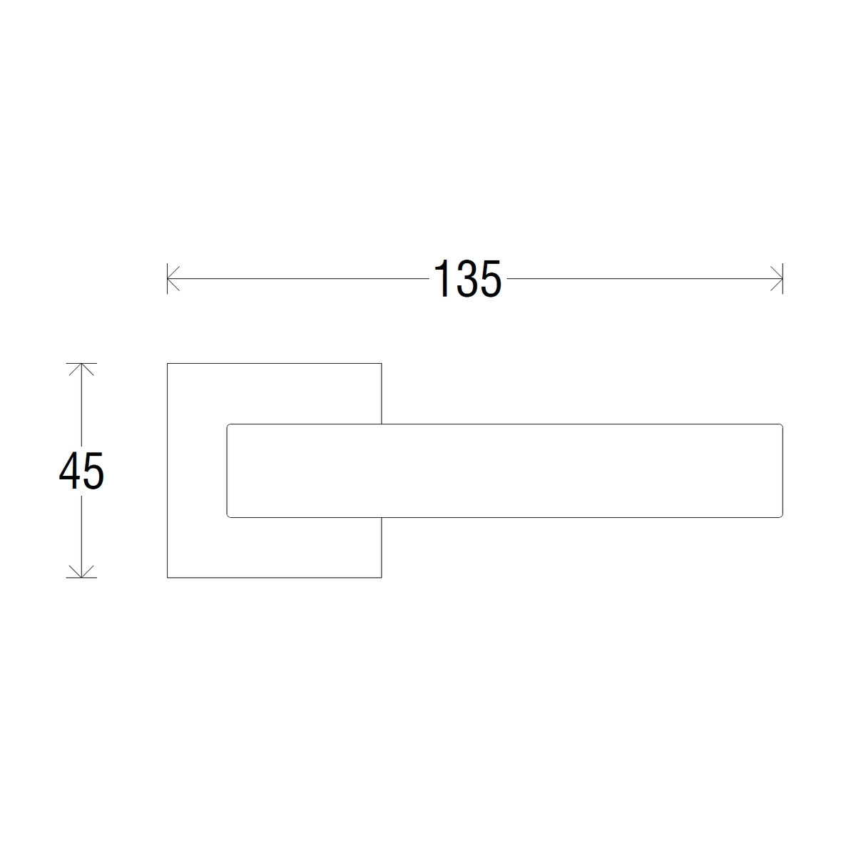 Дверная ручка на розетке 115R Goccia Полированный хром (50PVC)