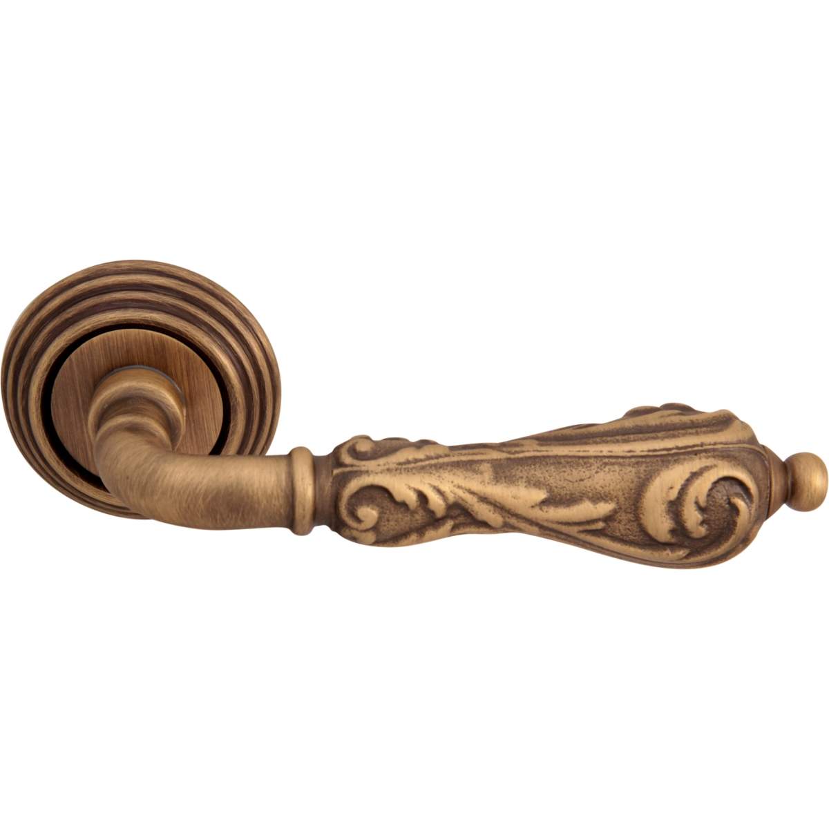 Дверная ручка на розетке 229 P Libra Матовая бронза