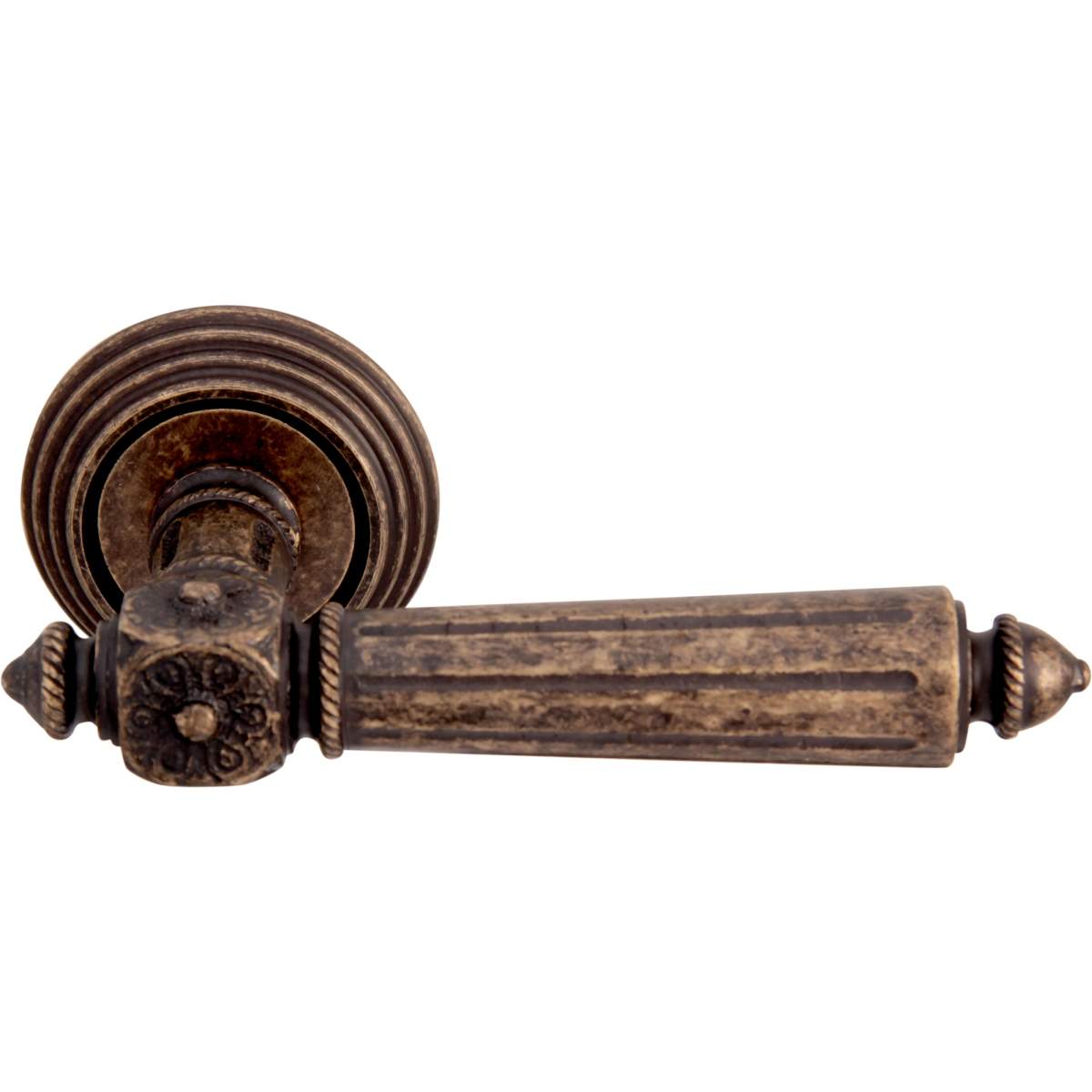 Дверная ручка на розетке 246 P Nike Античная бронза