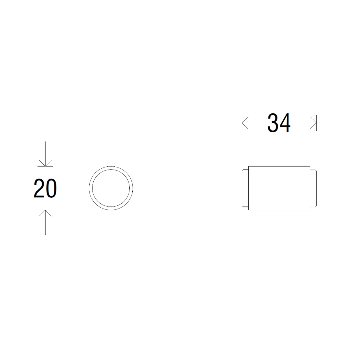 Мебельная ручка-кноб PM11 VIVA МАТОВЫЙ ХРОМ/ХРОМ