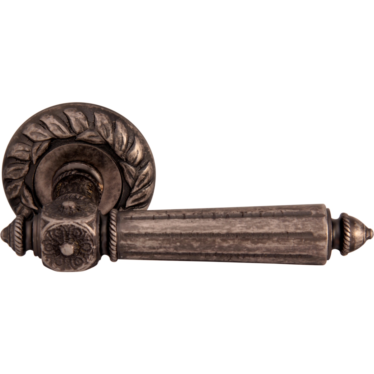 Дверная ручка на розетке 246 60 мм Nike Античное серебро