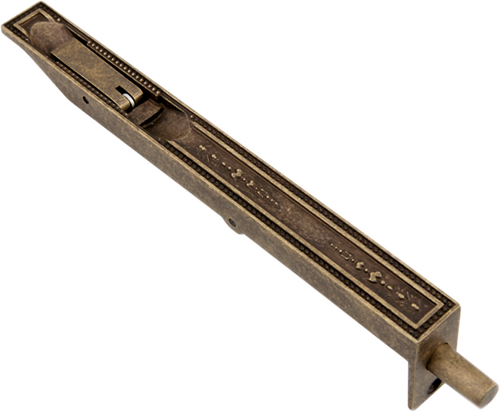 Дверной ригель 200 мм Античная бронза