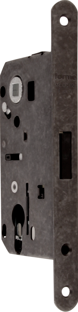 Замок врезной Magnetico F140.13.49 Cyl цилиндрический c ответной планкой и шурупами, Античное серебро