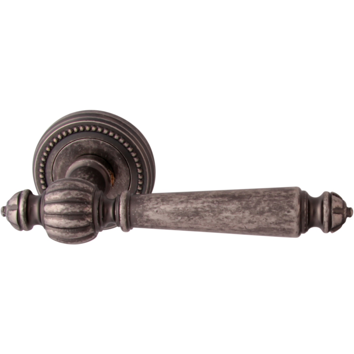 Дверная ручка на розетке 235L Mirella Античное серебро