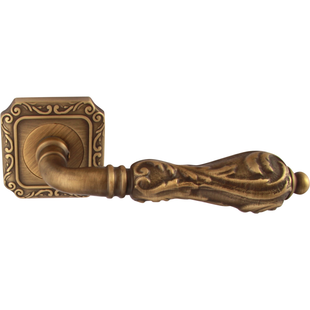 Дверная ручка на розетке 229 Q Libra Матовая бронза